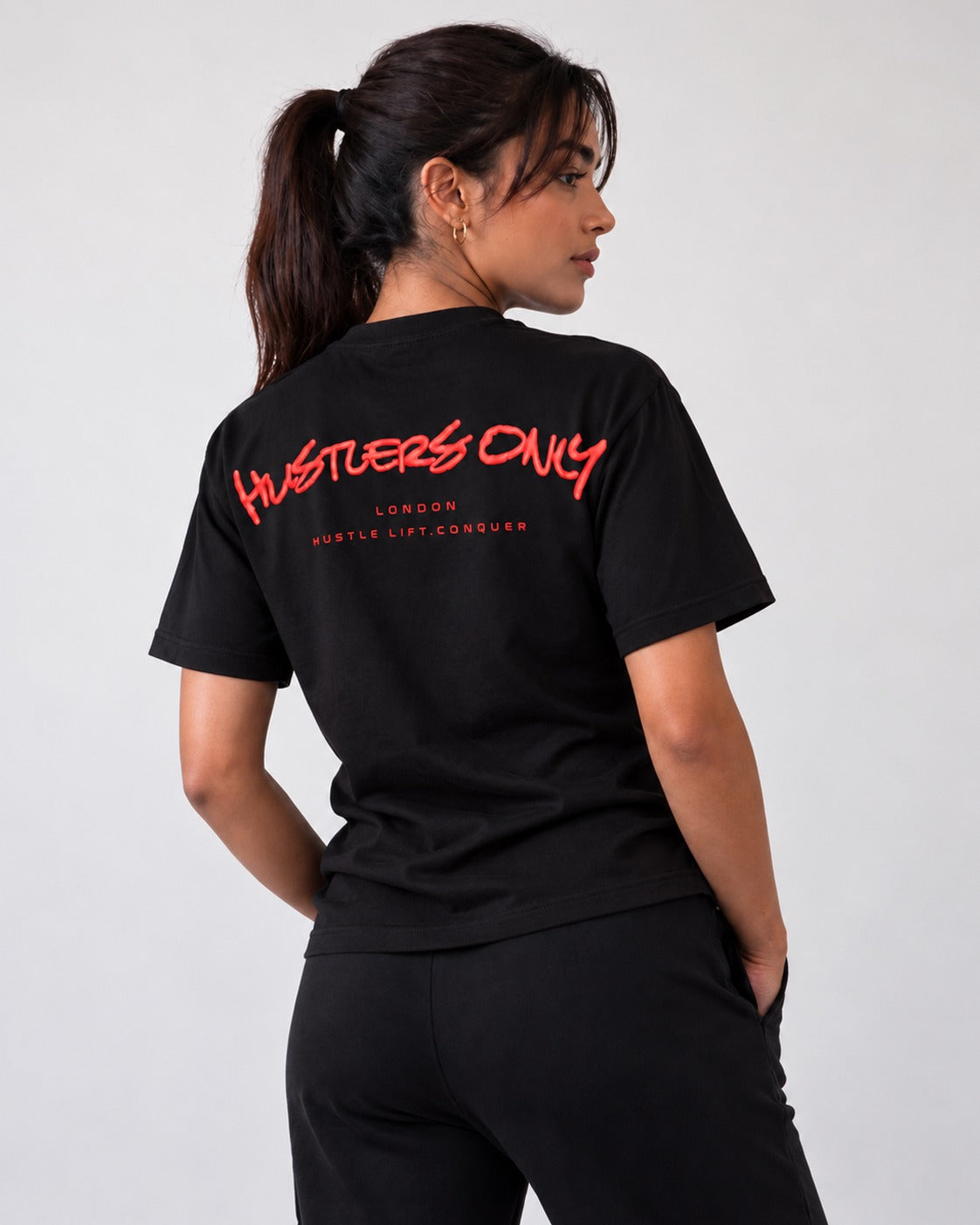 Graffiti Oversized T-Shirt - Red