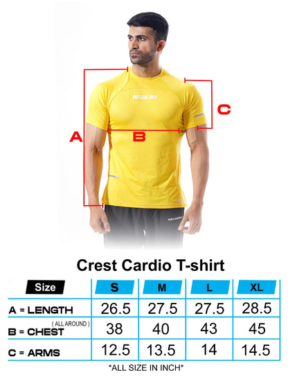 Crest Cardio Tshirt - Mustard