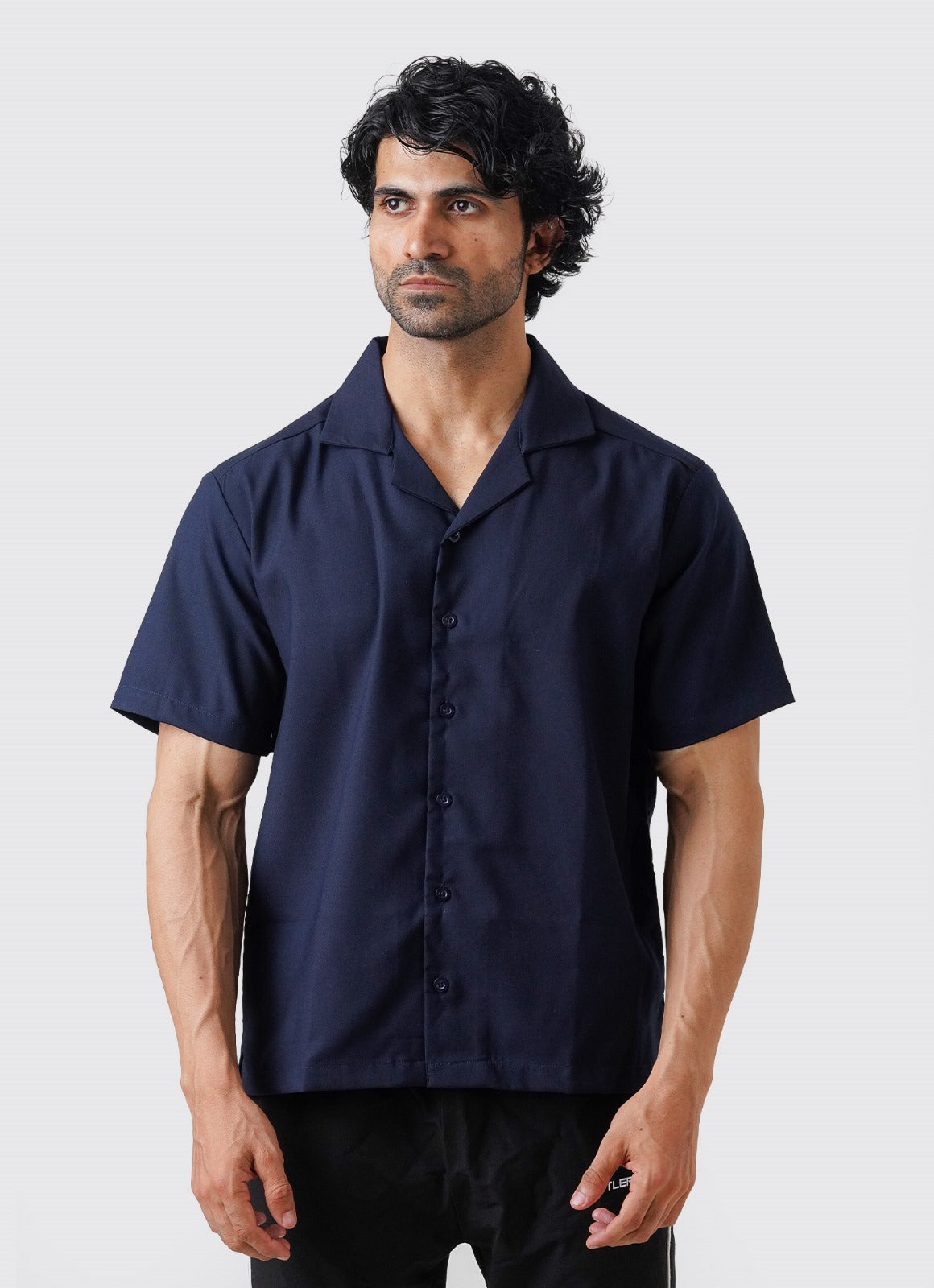 Baju Button Down - Navy