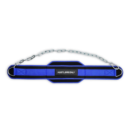 Dip Belt with Steel Chain - Blue
