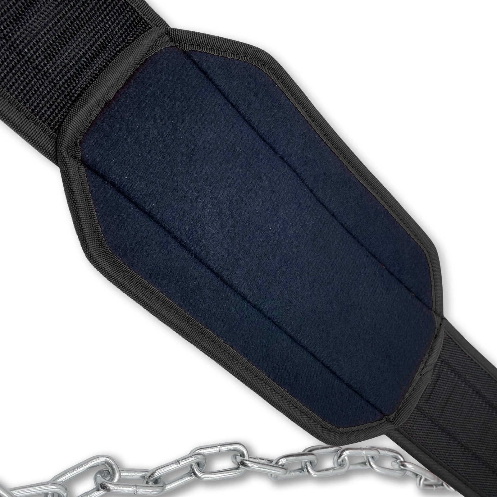 Dip Belt with Steel Chain - Black