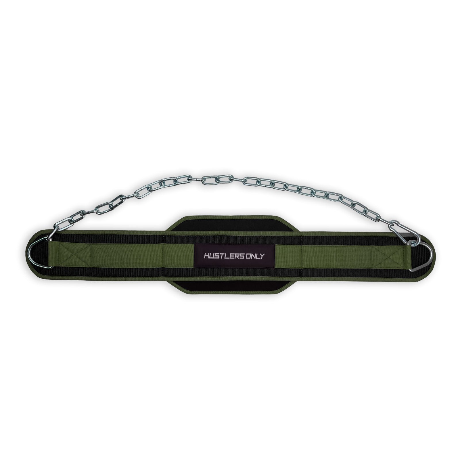 Dip Belt with Steel Chain - Green