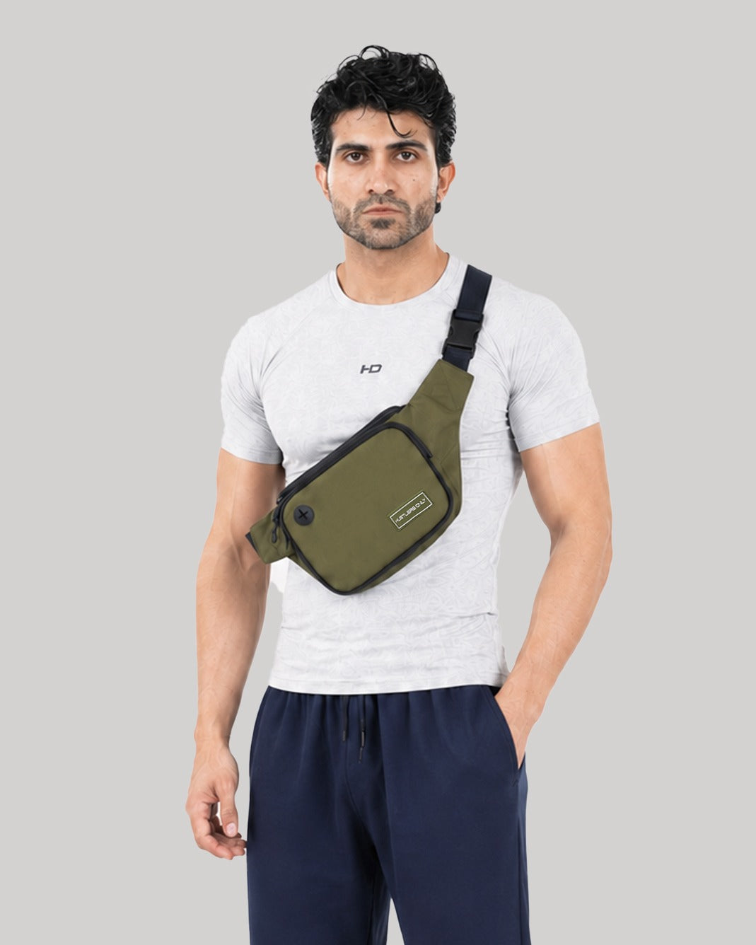 Cross Body Utility Bag - Olive