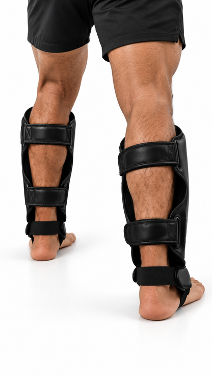 Shin Guards - Black & Yellow