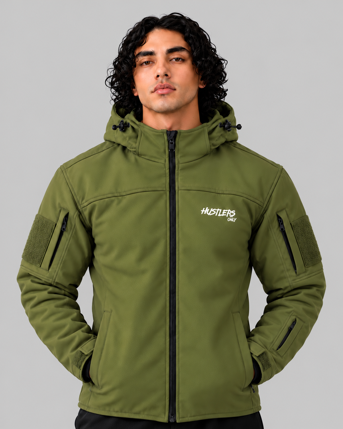 Jaket Tempur Musim Sejuk-Hijau 