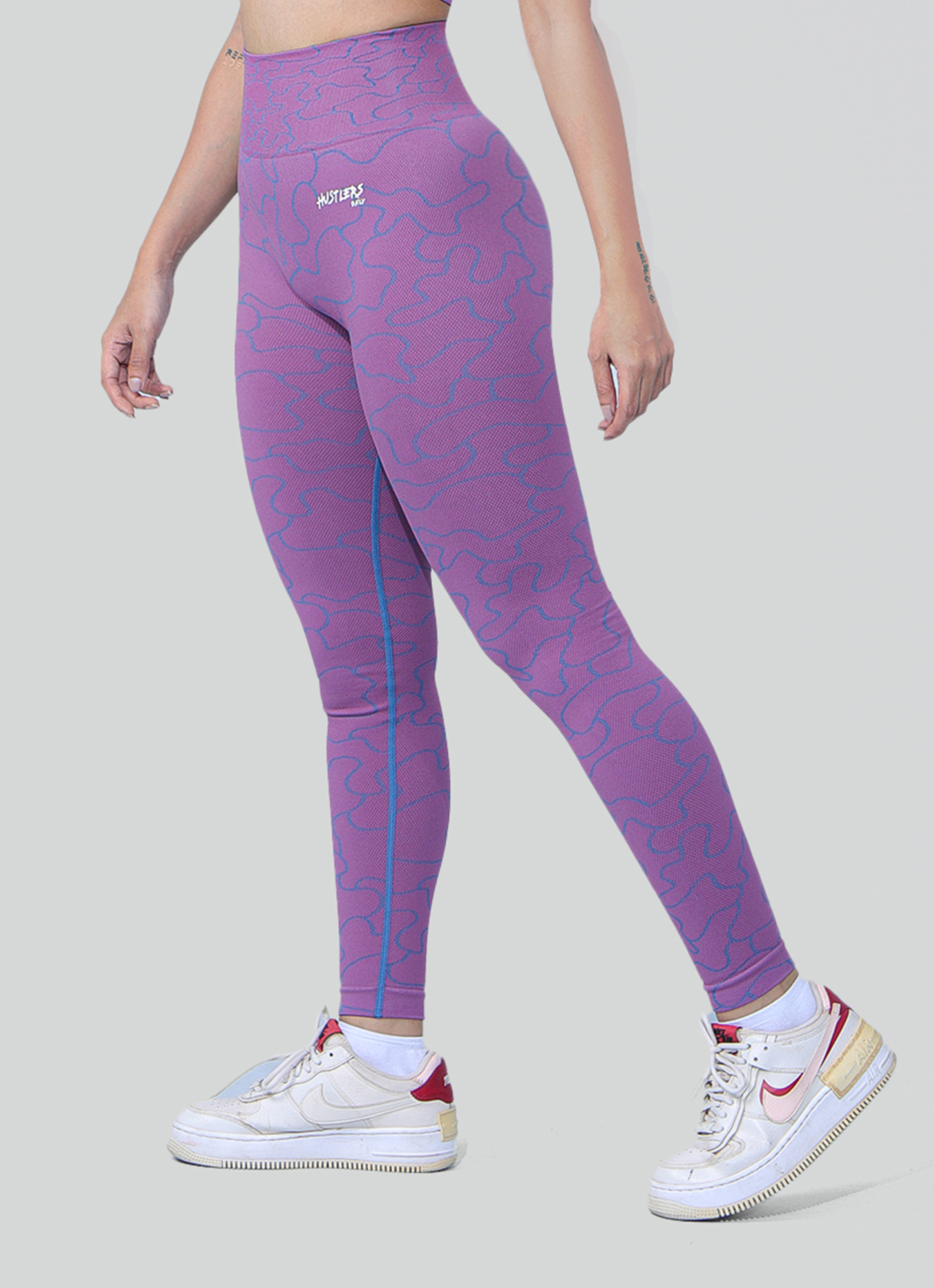 Spectrum Seamless Leggings-Pink