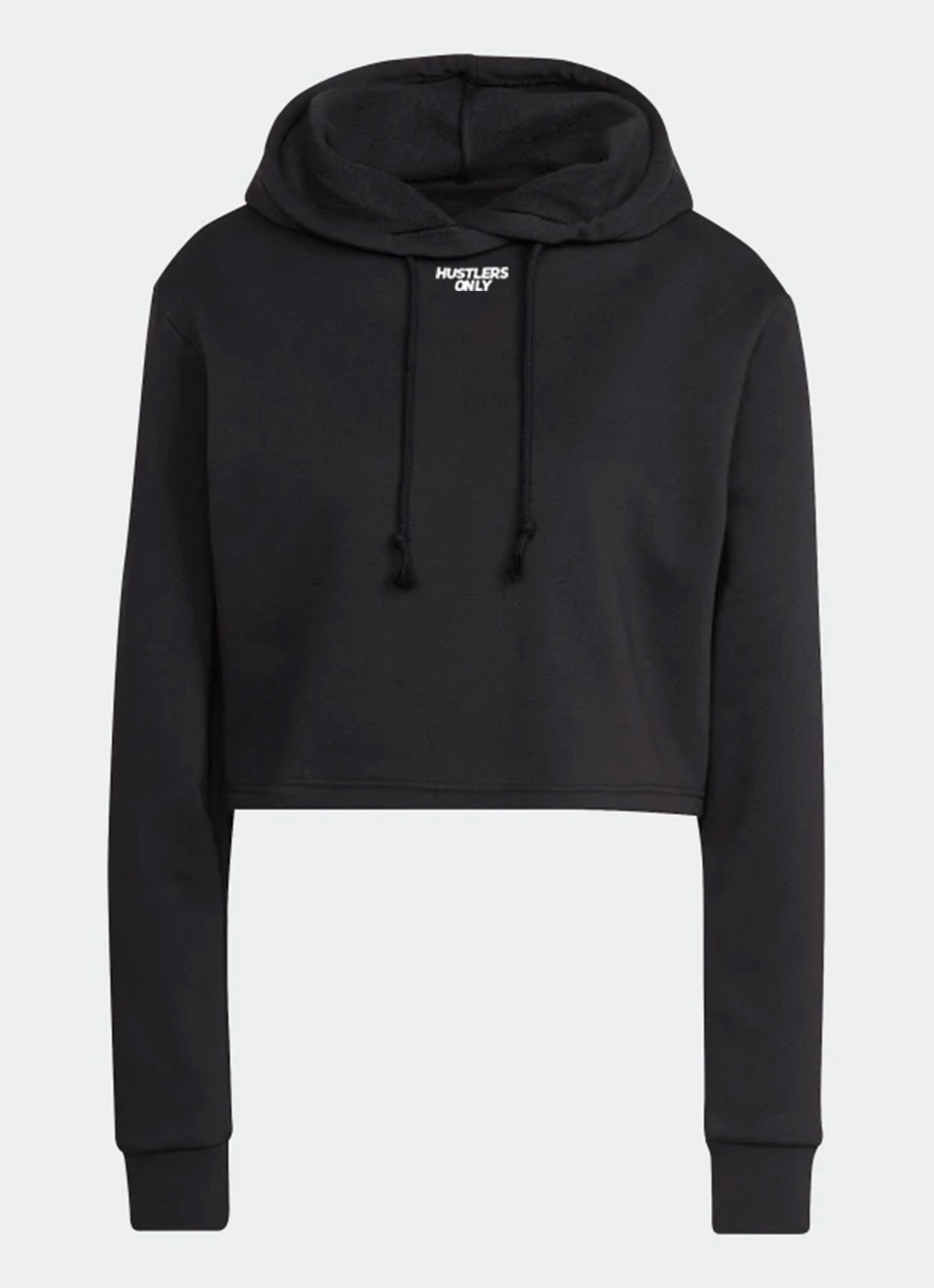 Latihan Cropped Hoodie - Hitam