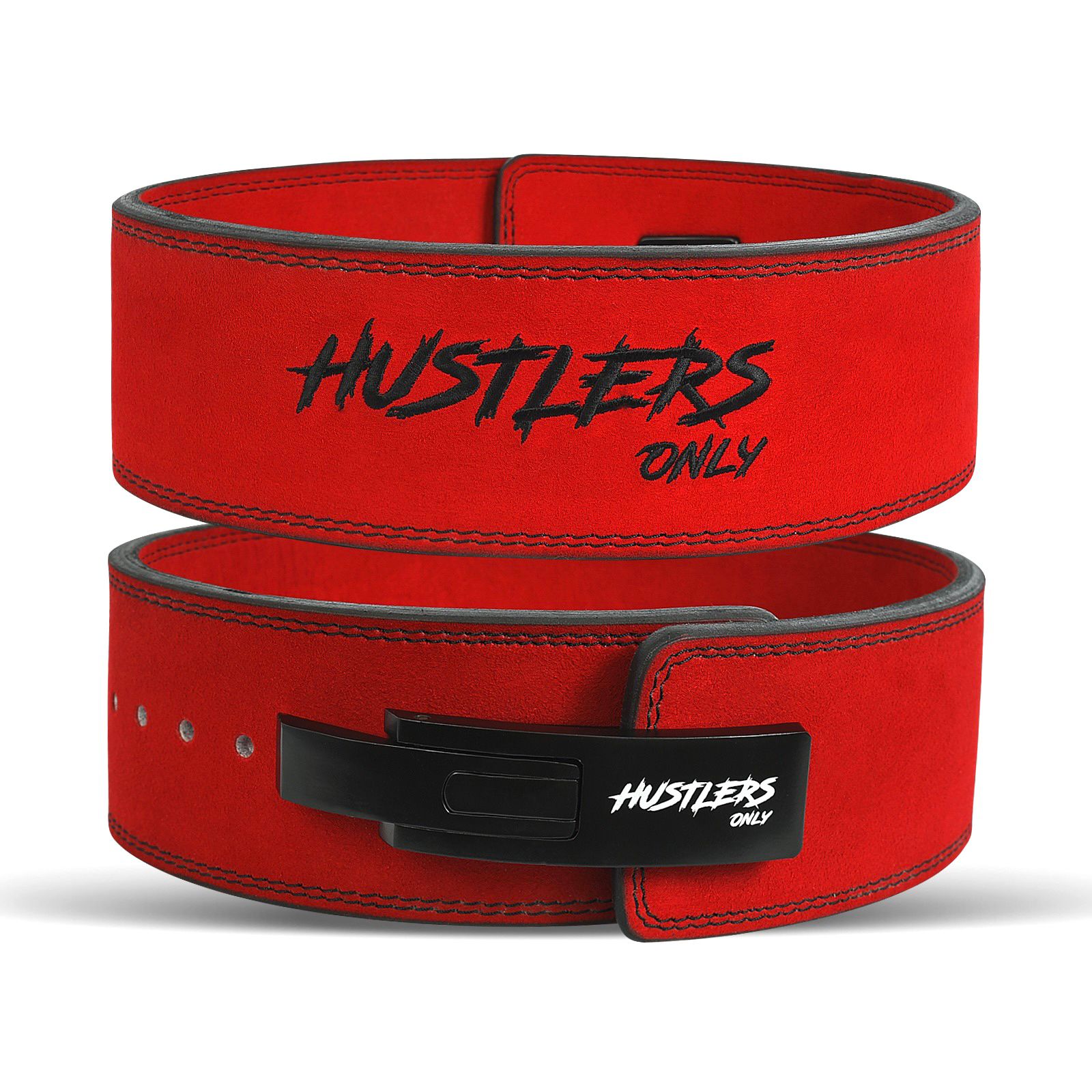 Tali Pinggang Tuas Kulit Suede 10mm - Merah