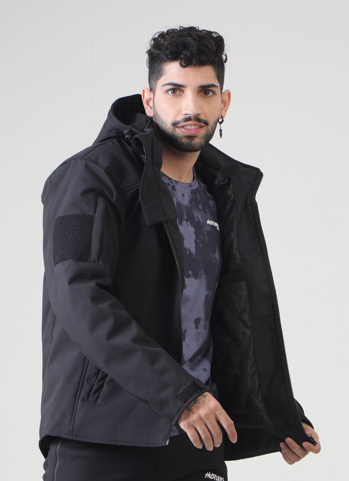 Jaket Tempur Musim Sejuk-Hitam