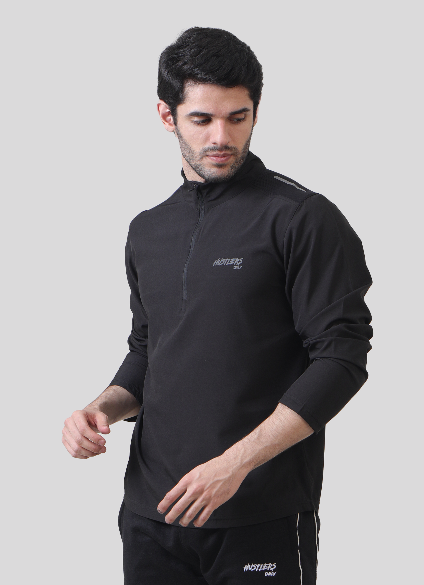 Velocity ½ Zip Long Sleeve - Black