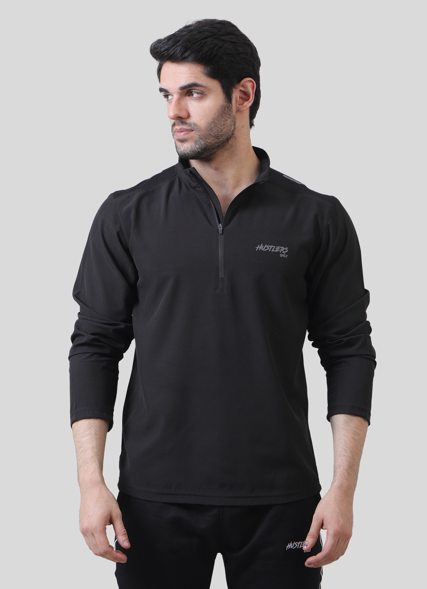 Velocity ½ Zip Long Sleeve - Black