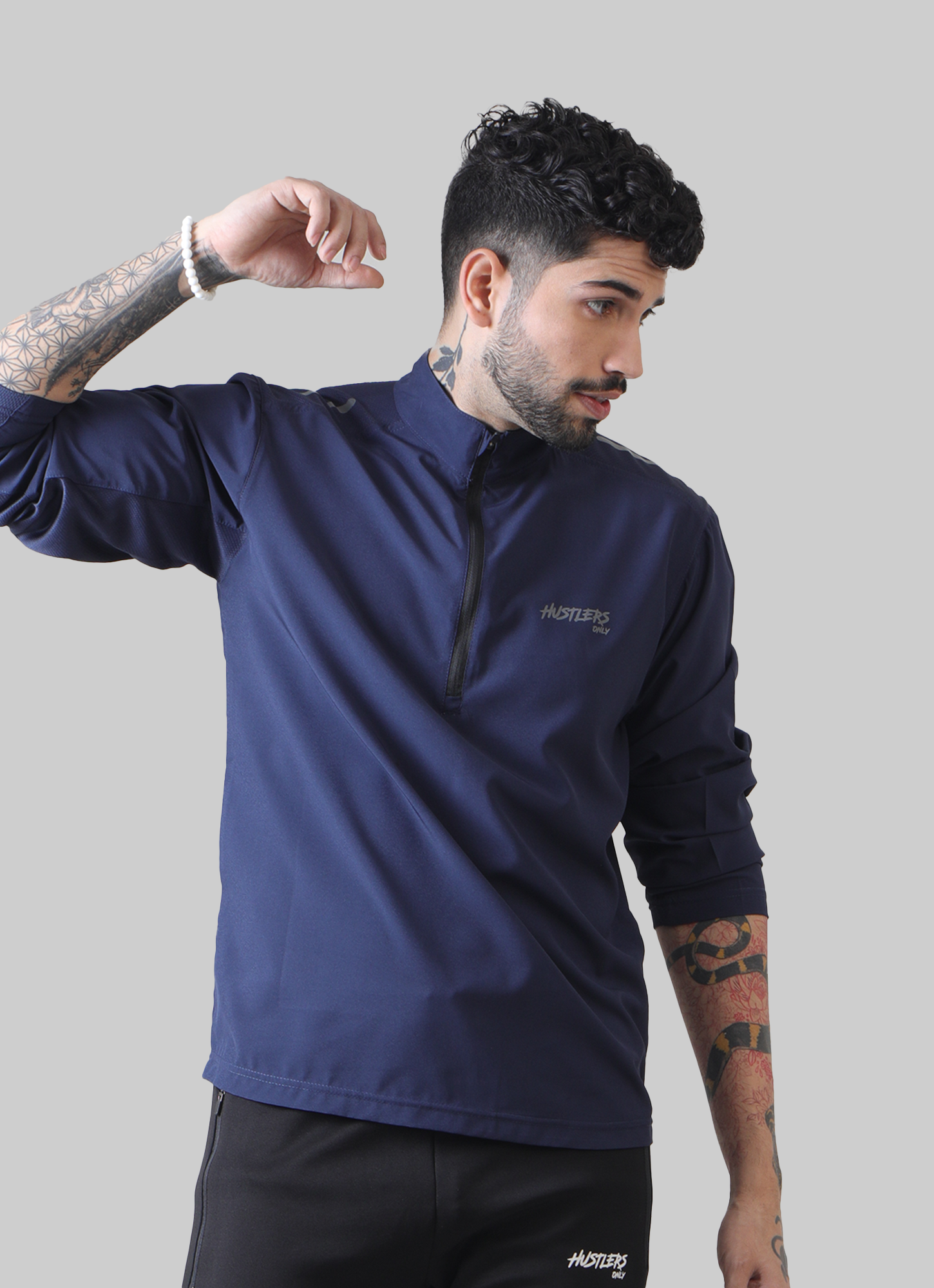 Velocity ½ Zip Long Sleeve - Blue