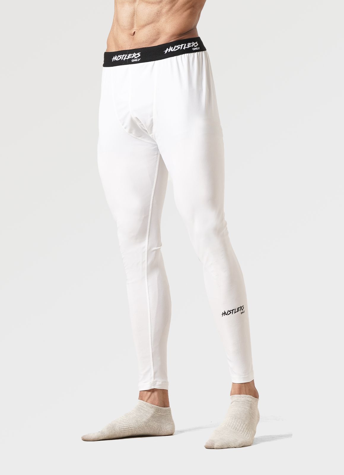 Compression Leggings for Men - White