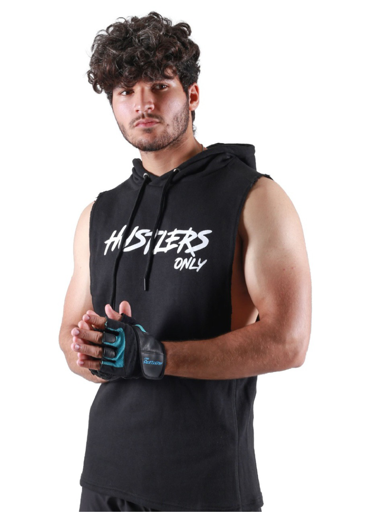 Critical Sleeveless Hoodie - Black