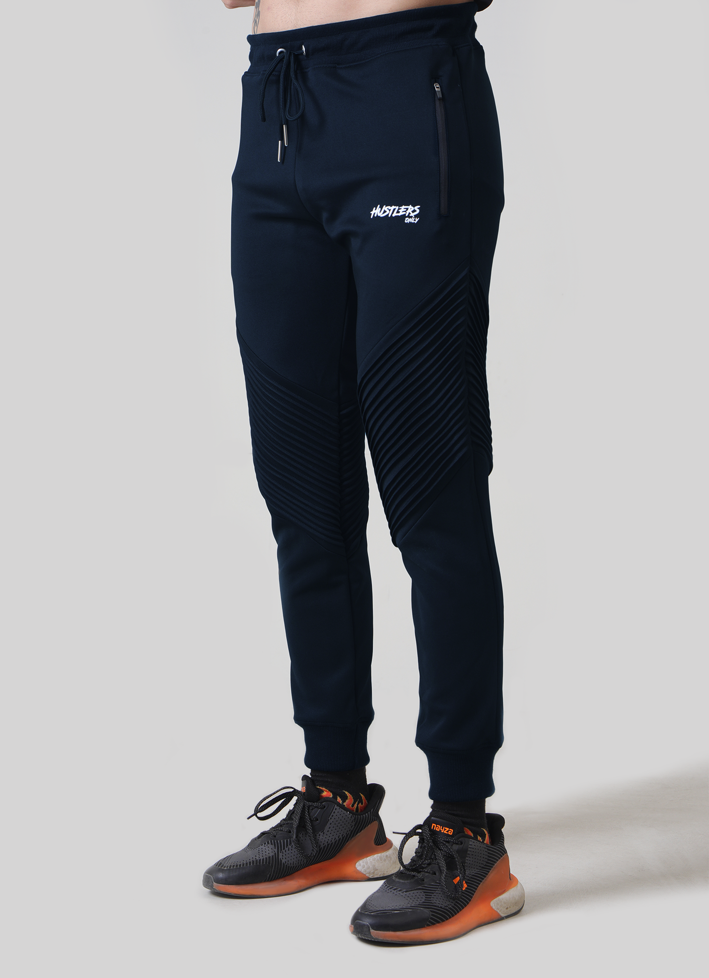 Scorpion Ribbed Trousers - Navy