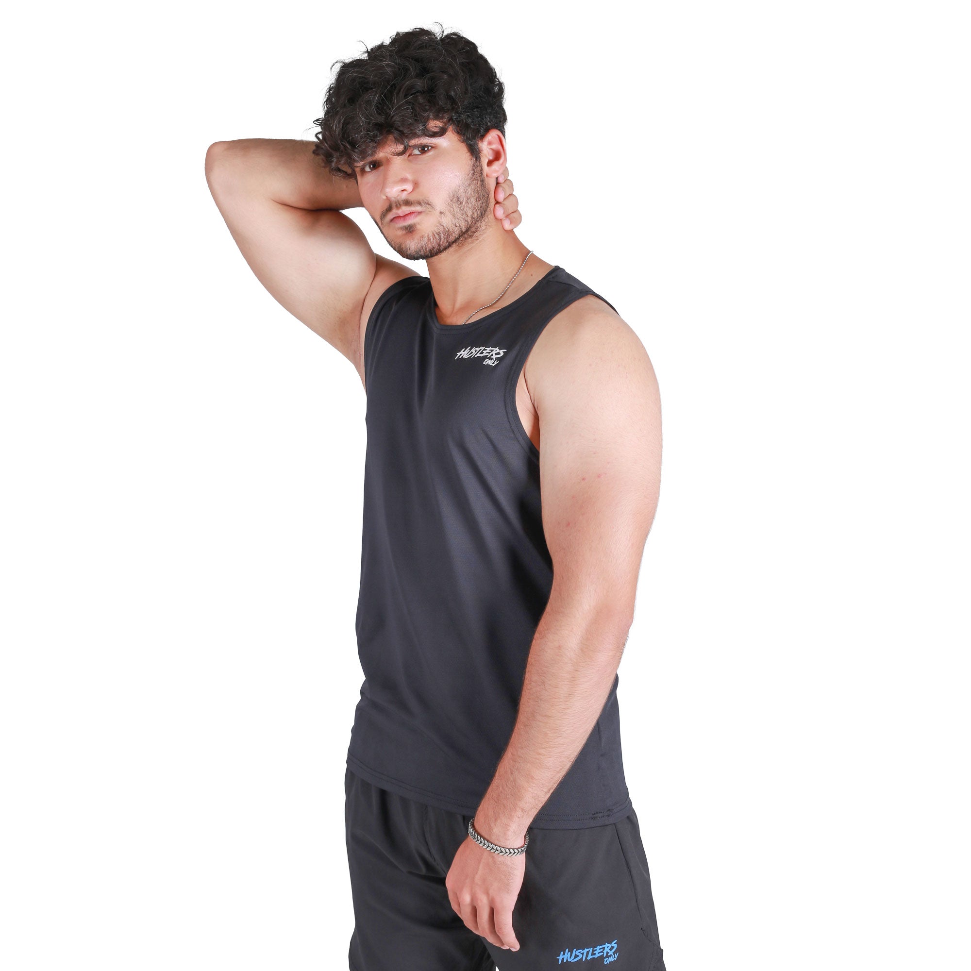 Men's Black Arrival Tank Top | HustlersOnlyPk